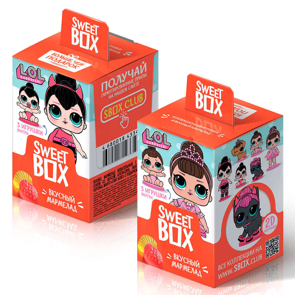  Мармелад с игрушкой Sweet Box для девочек 10г конфитрейд