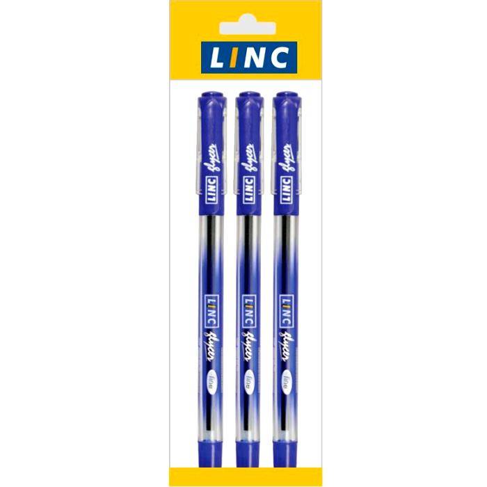 Ручки Набор ручек шариковых линк глисер 3шт 0,7мм синий 1300rf/blue/3