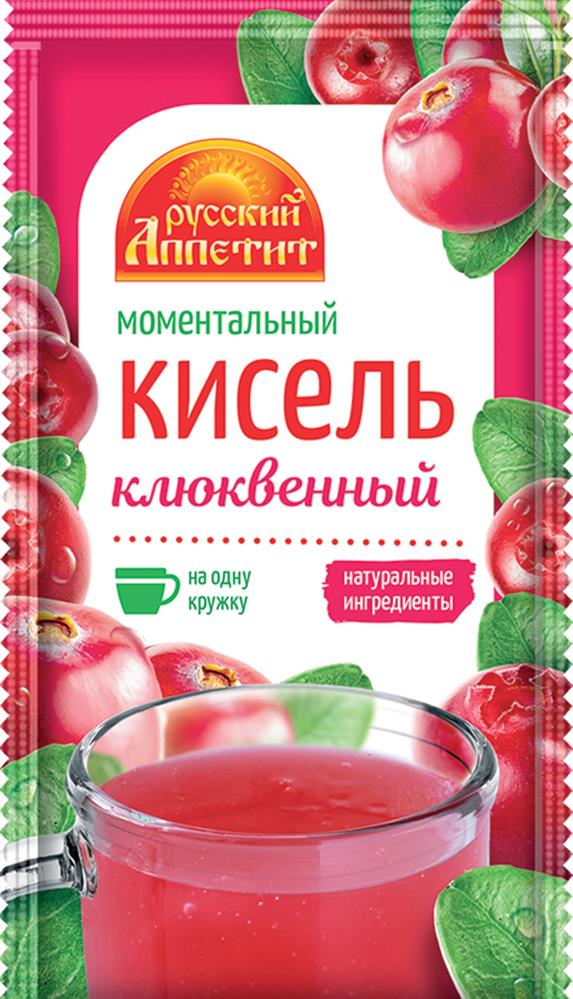 Продукты быстрого приготовления  Тут Просто Кисель русский аппетит 30 г клюквенный