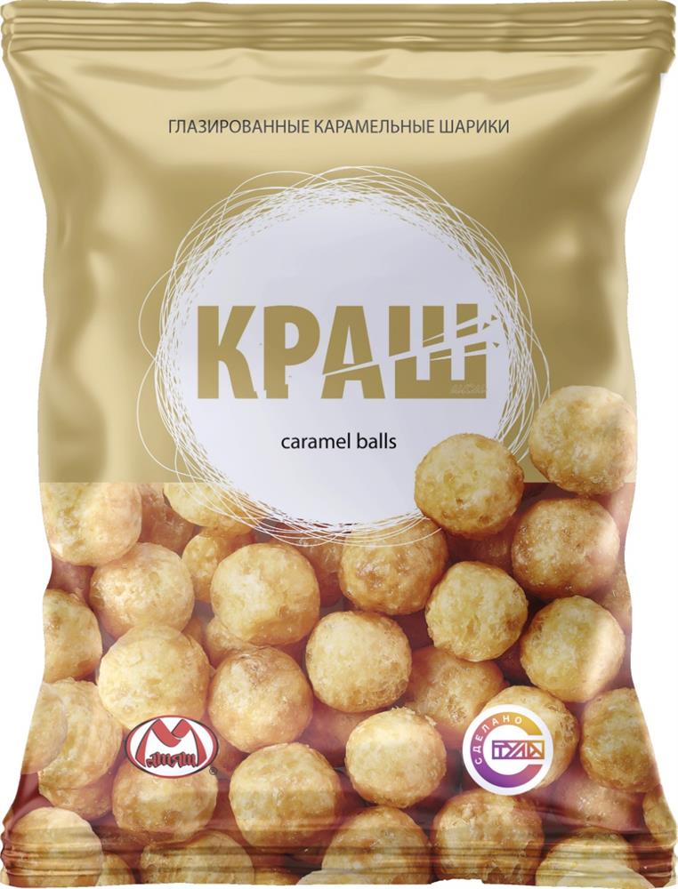 Кукурузные шарики краш 50 г карамельные