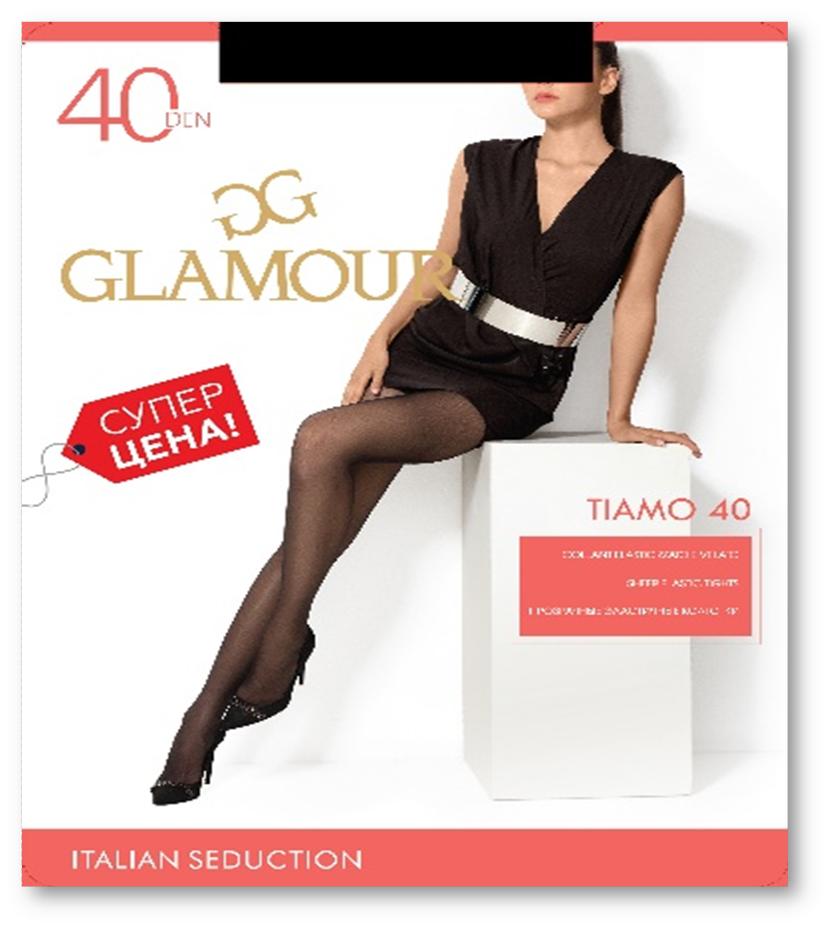 Колготки женские гламур тиамо 40 ден неро р.2