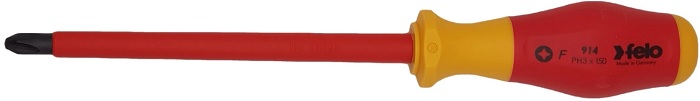 Отвертка диэлектрическая Felo 91430490 крестовая PH3X150