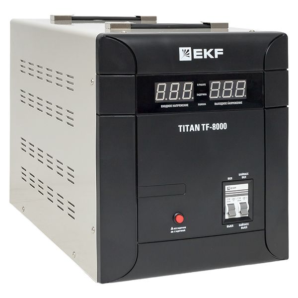 Стабилизатор напряжения симисторный EKF stab-TF-8000 TITAN -TF-8000