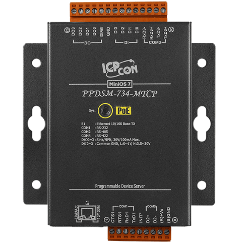 Преобразователь ICP DAS PPDSM-734-MTCP CR PPDS-734-MTCP with Metal Case