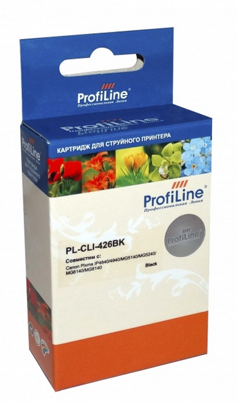 Картридж струйный ProfiLine PL-CLI-426BK-Bk PL-CLI-426BK с чипом для принтеров Canon Pixma IP4840/MG5140/MG5240/MG6140/MG8140 Black водн ProfiLine
