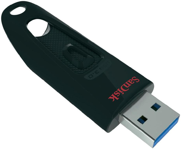  Накопитель USB 3.0 128GB SanDisk Ultra SDCZ48-128G-U46 черный