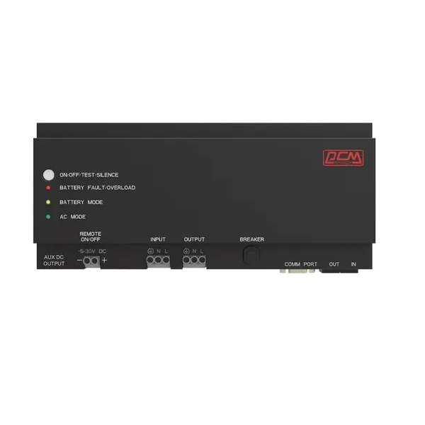 Источник бесперебойного питания DRU-850 Powercom DRU 850VA/510W, DIN Rail, 230V, RS-232, 2 year warranty (1114019)