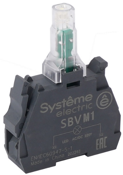 Блок световой Systeme Electric SBVB1 белый LED 24В DC