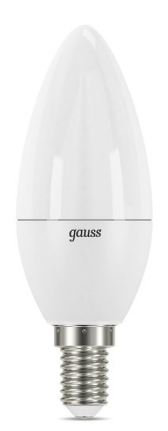 Лампа светодиодная Gauss 103101107-D LED Candle-dim E14 7W 3000К диммируемая 1/10/100