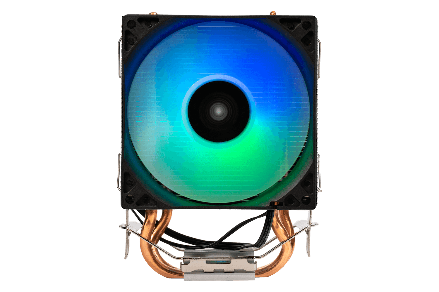 Кулер Eurocase 2P90 ARGB LGA115X/1366/1200/2011/2066/1700/AM3/AM4 (2*90mm fan, 1800rpm, 28CFM, 26.5dBA, 3-pin) with retail box