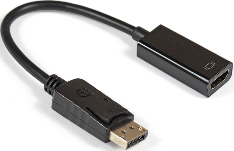   Xcom-Shop Кабель-переходник DisplayPort-HDMI Exegate EX-DPM-HDMIF-0.15 EX284921RUS DisplayPort-HDMI, 20M/19F, 0,15м