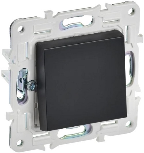 Выключатель кнопочный IEK SK-V17-0-10-K02 SKANDY 10А SK-V14Bl черный