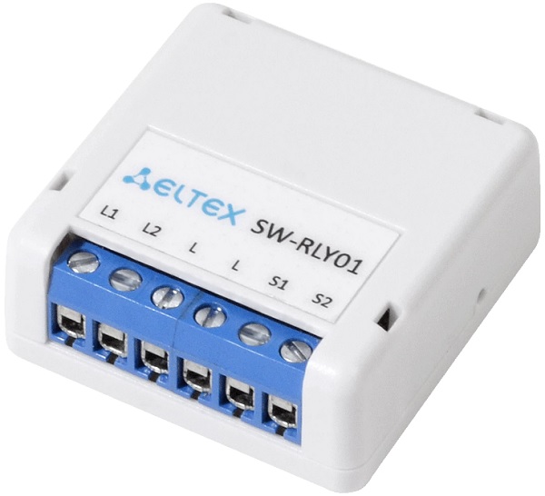 Реле управления ELTEX SW-RLY01 умное двухканальное Wi-Fi без нулевой линии