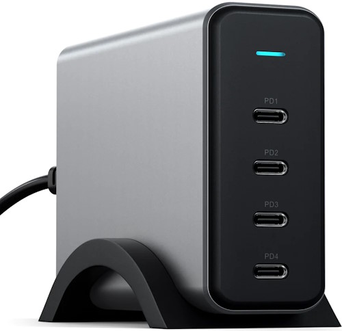 Зарядное устройство Satechi ST-UC165GM-EU 4*USB Type-C, серый