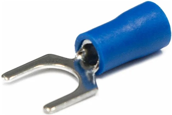 Наконечник Rexant 08-0133 вилочный изолированный 5.3 мм 1.5-2.5 мм2 (НВи 2.5-5/НВи 2-5) синий