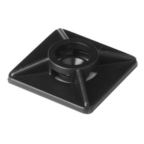 Площадка самоклеящаяся DKC 25469SR двойная самоклеящаяся 19x19, черная для хомутов шириной до 3,6 мм, Quadro, уп/100 шт, (замена выведенному из ассо