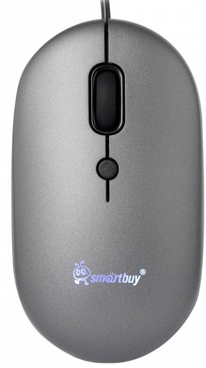  Мышь SmartBuy 328 проводная бесшумная с подсветкой, серый (1/40)