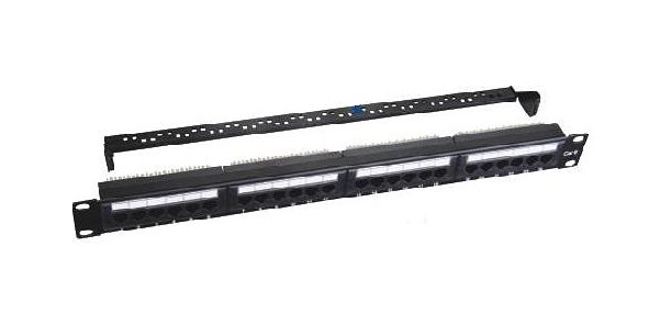 Патч-панель W&T 19, 24xRJ-45, кат.5e WT-2178A-KR Krone IDC