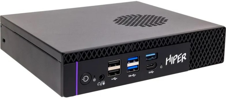 Мини ПК HIPER FACTUM FT20 i5-14400/16GB/512GB SSD/UHD Graphics/WiFi/BT/150W/Win11Pro/black