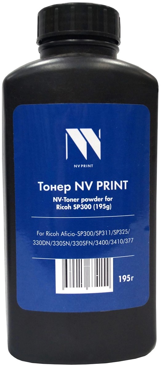 Ricoh совместимые картриджи NVP  Xcom-Shop Тонер NVP NV-Ricoh300-PR-195G Ricoh SP300 (195 г) для Ricoh Aficio-SP300/SP311/SP325/330DN/330SN/330SFN/3400/3410/377 Premium