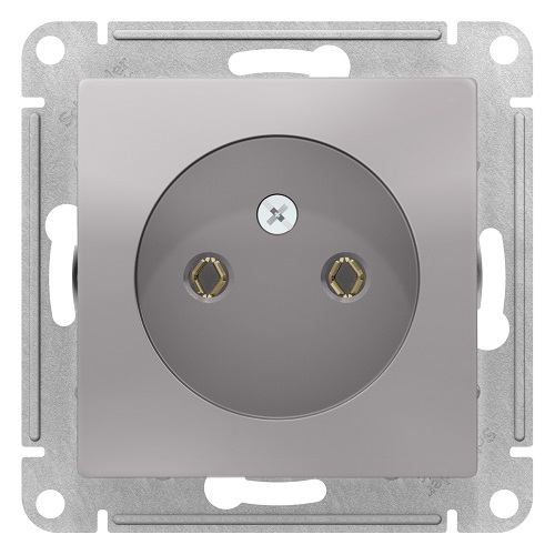 Розетка Schneider Electric ATN000341 AtlasDesign, без заземления, 16А, механизм, алюминий