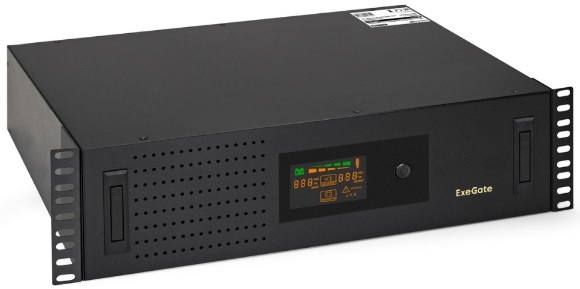ИБП Источник бесперебойного питания Exegate ServerRM UNL-650.LCD.AVR.4C13.RJ.USB.1U EX297833RUS 650VA/360W, LCD, AVR, 4*C13, RJ, USB, 1U, установка в стой