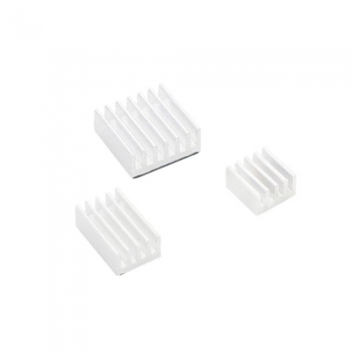 Радиатор ACD RA536 набор (15x10x5мм, 14x14x6мм и 8.8x8.8x5мм) for Raspberry Pi 4B 3шт White Aluminum