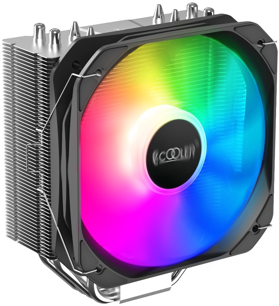 Кулер PCCooler Paladin 400 ARGB LGA115X/1200/AM4 (130.6x130.6x25mm, 800-1600rpm, 18-28.6dBA, 81CFM)