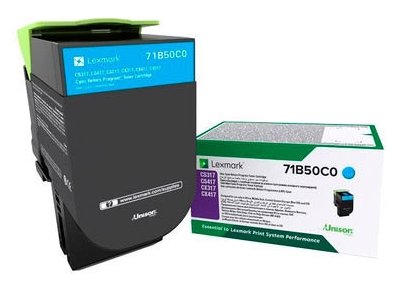 Картридж Lexmark 71B50C0  2300 стр. голубой для CS317dn, CS417dn, CS517de, CX317dn, CX417dn, CX517de