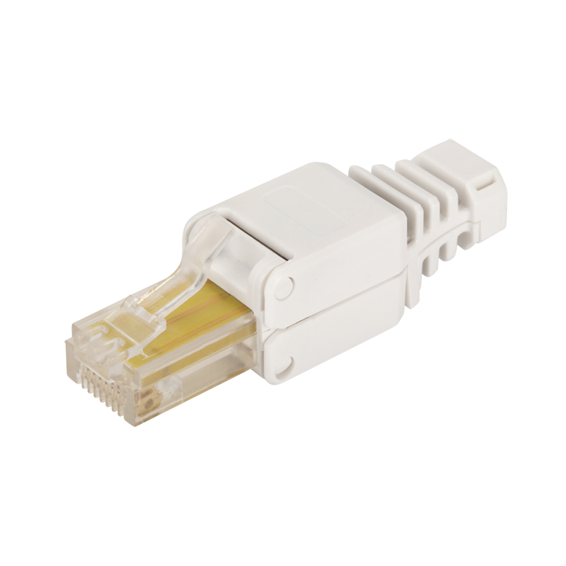   Xcom-Shop Коннектор Lanmaster LAN-TMP-U5E-WH полевой, RJ-45 8P8C, неэкранированный, категории 5E