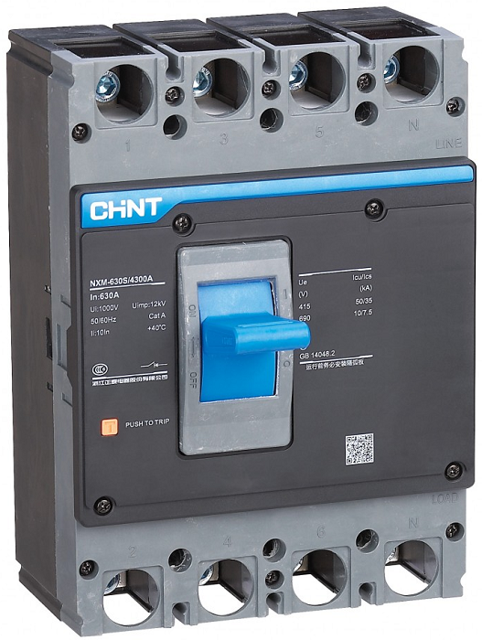 Автоматический выключатель в литом корпусе CHINT 131369 3P, 250А, 35кА, NXM-250S (R)