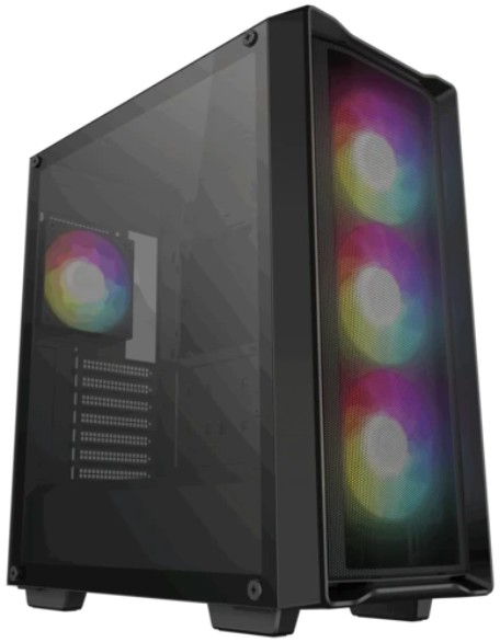 Корпуса DeepCool  Xcom-Shop Корпус ATX Deepcool CC560 MESH V2 без БП, боковая панель из закалённого стекла, USB 2.0, USB 3.2