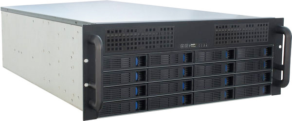   Xcom-Shop Корпус серверный 4U Procase ES416-SATA3-B-0 16 SATA3/SAS 6Gb hotswap HDD, черный, без блока питания, глубина 650мм, MB 12x13