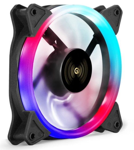 Вентилятор для корпуса Exegate EX12025H3P4PSR-PWM.ARGB EX295969RUS 120x120x25 мм, 1200rpm, 39CFM, 26dBA, 4-pinn PWM