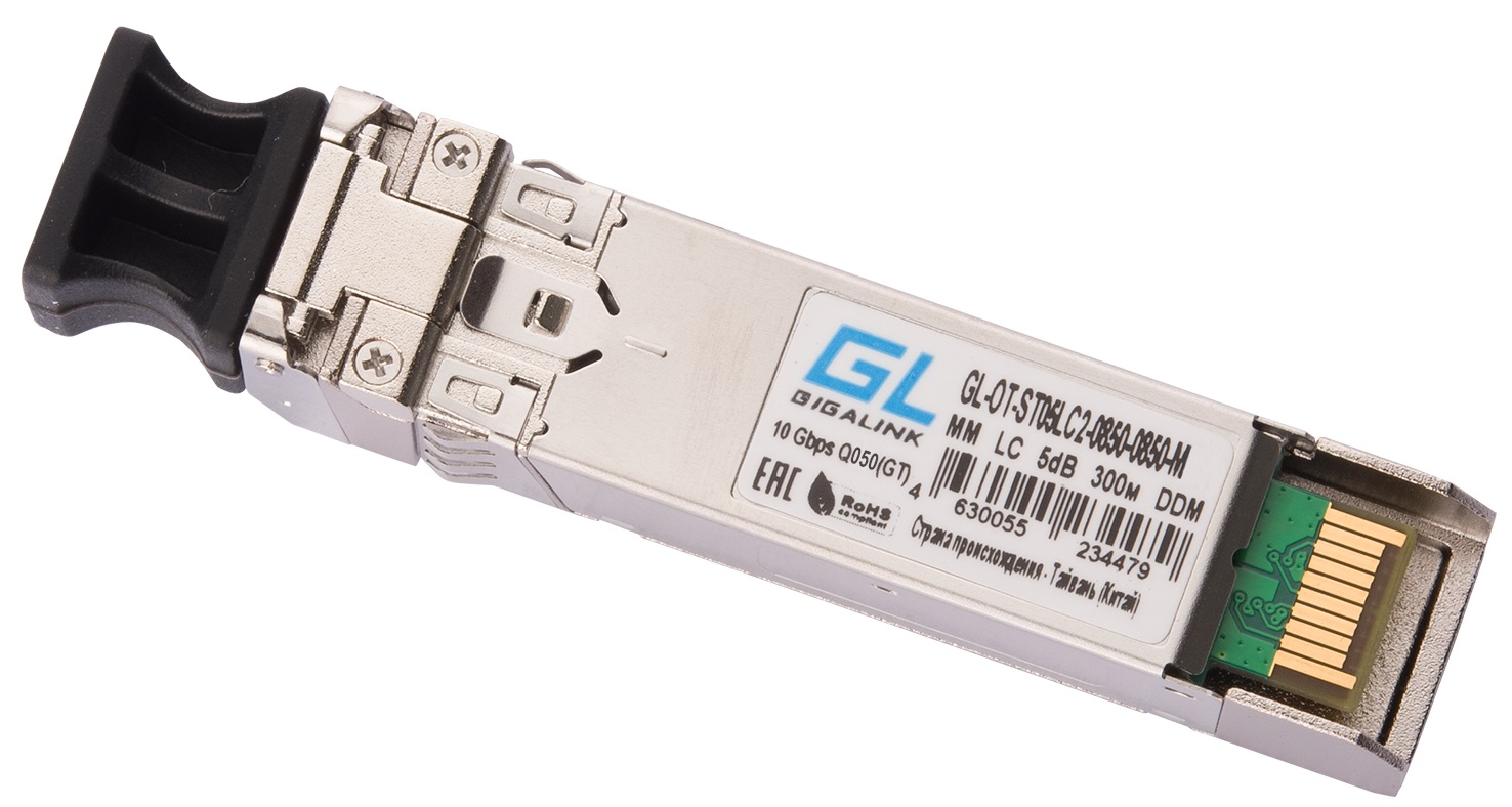 Модуль SFP28 GIGALINK GL-OT-ST02LC2-0850-0850-M 25 Гбит/с, Duplex, 2 ОВ, МM, 2xLC, Tx:850/Rx:850 нм, DDM, 1.9 дБ (до 100 м)