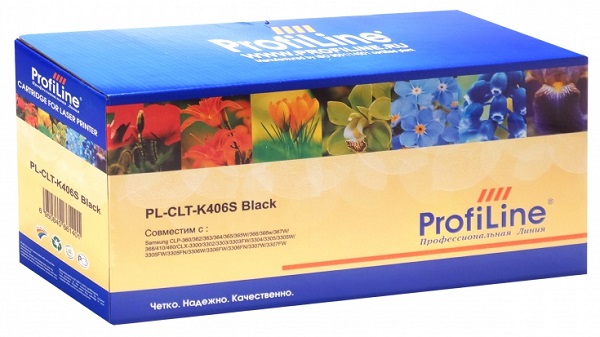 Картридж ProfiLine PL_CLT-K406S_BK для Samsung CLP-360/CLP-365/CLX-3300/CLX-3305/CLP-365W/CLX-3305W/CLX-3305FW/CLX-3305FN/Xpress C410/C410w black 1500