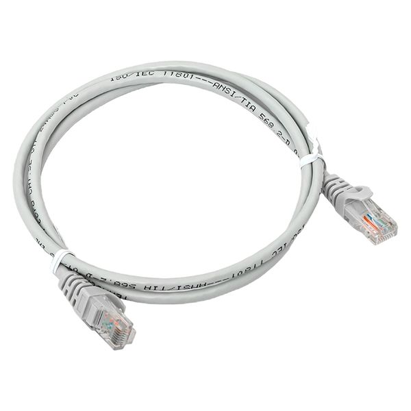   Xcom-Shop Кабель патч-корд EKF TRP-5EUTP-PVC-1M-GY TERACOM PRO Cat.5E неэкран. UTP PVC серый (1,0м)