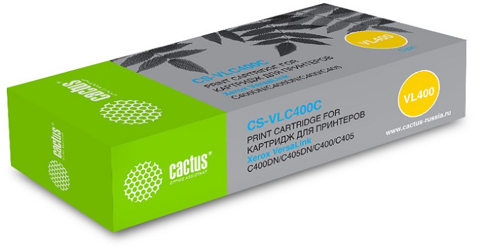 Картридж Cactus CS-VLC400CRU лазерный, 106R03534 голубой 8000стр., для Xerox VersaLink C400DN/C405DN