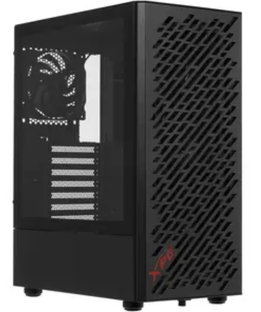 Корпус ATX ADATA XPG VALOR AIR черный, без БП, боковая панель из заакаленного стекла, 2*USB 3.0, audio