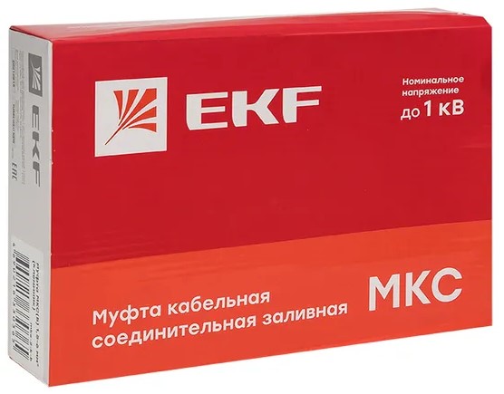 Муфты кабельные  Xcom-Shop Муфта соединительная заливная EKF mks-3-k-b МКС(Б) 6-25 мм2 (клеммник)