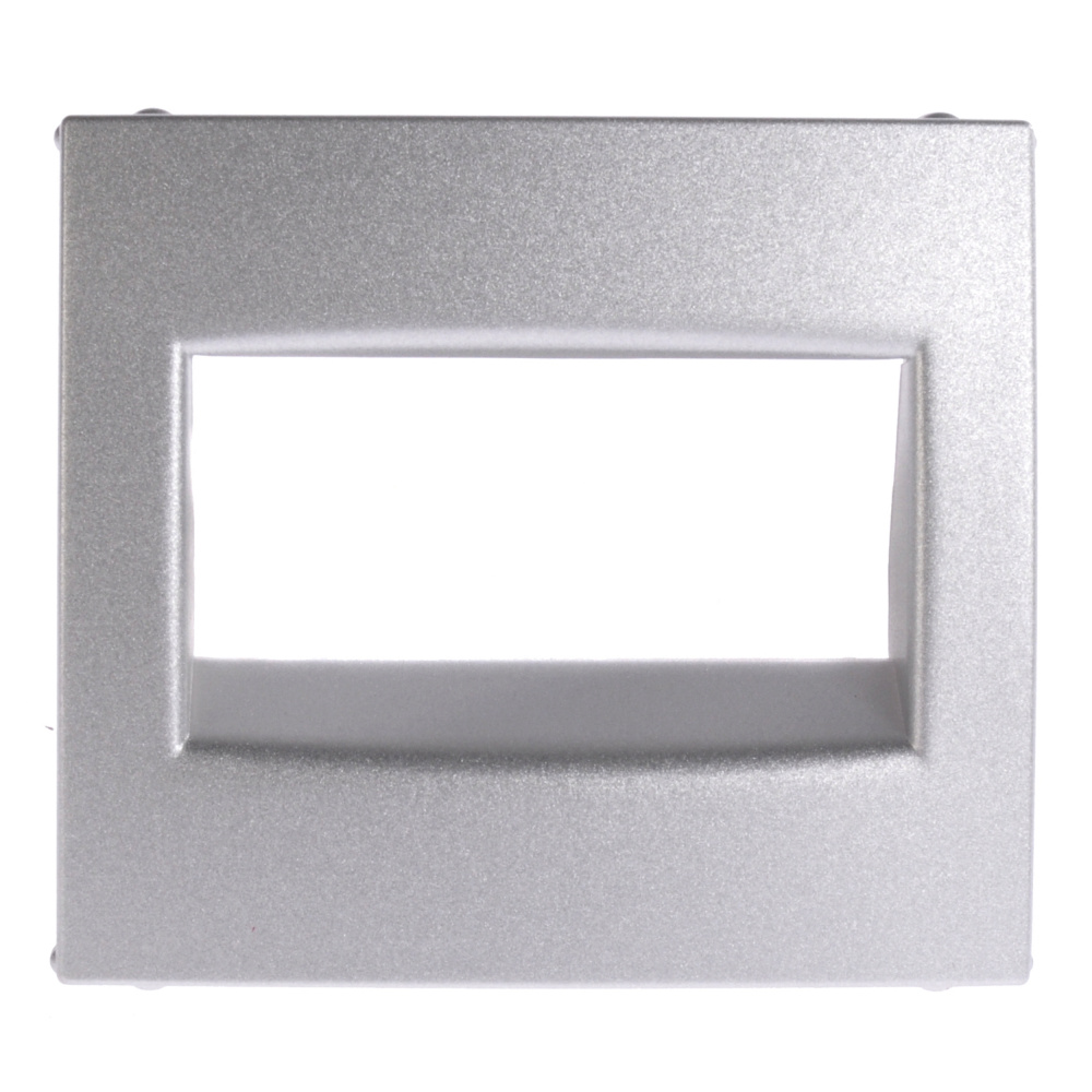 Панель лицевая Legrand 770255 Valena CLASSIC - для одиночных розеток RJ45, алюминий