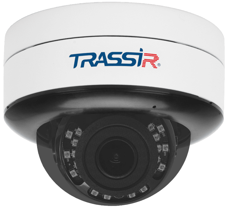 Видеокамера IP TRASSIR TR-D3153IR уличная купольная вандалостойкая 5Мп с ИК-подсветкой и вариофокальным объективом
