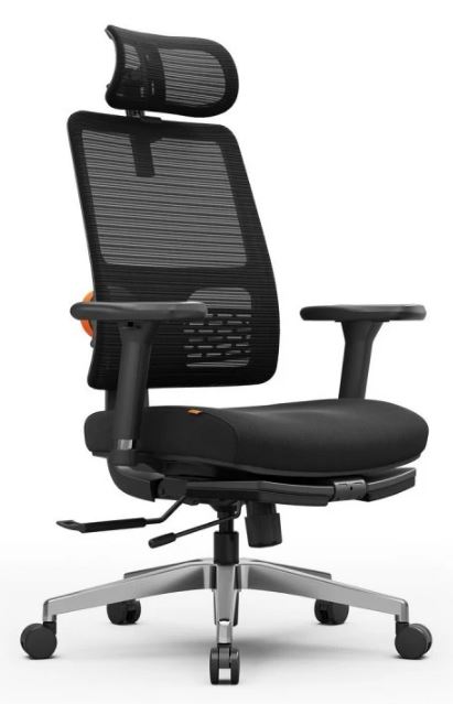 Кресло FoxGear NETZ модель M эргономичное, компьютерное, цвет: черный