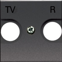 Накладка ABB N2250.8 AN 2CLA225080N1801 для TV-R розетки 2 модуля (антрацит)