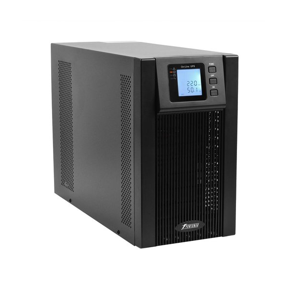 Источник бесперебойного питания Powerman Online 3000 Plus LCD, двойного преобразования, 3000ВА, 2700Вт, 3 евророзетки, USB, RS232, слот SNMP, защита R