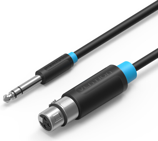 Кабели для компьютерной акустики  Xcom-Shop Кабель акустический Vention BBEBH Jack 6.5 M/XLR F, 2 м
