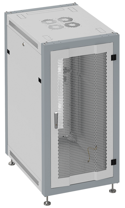 Шкаф напольный 19, 37U SYSMATRIX SL 6037.733 600x1000x1780mm (ШхГхВ) передняя дверь перфорированная, задняя дверь перфорированная, поворотная ручка с