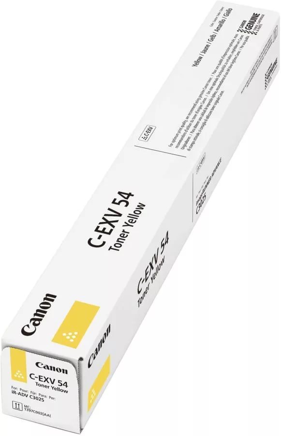 Картридж Canon C-EXV54Y 1397C002 для imageRUNNER C3226i/C3025i/C3025/C3125i, желтый (8 500 стр.)