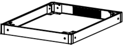 Цоколь Eurolan 60A-07-8A-21BL 800×1000 мм, серия N2000, черный