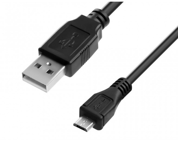 Кабель интерфейсный USB 2.0 4PH 4PH-R90036 1.0m, AM/microB 5pin, черный